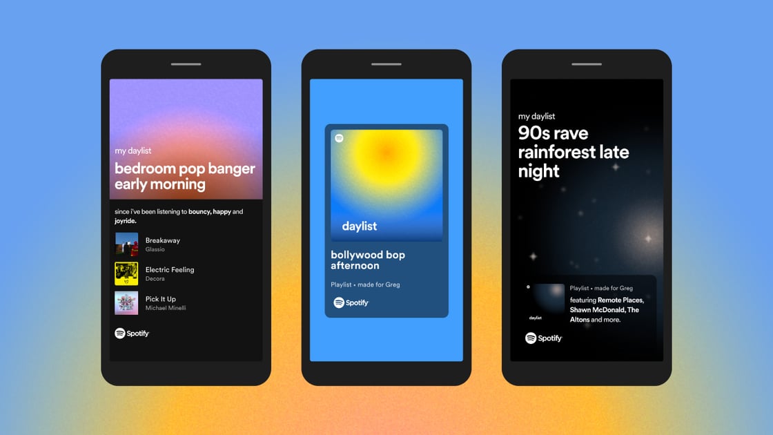 Spotify's daylist - credit spotify